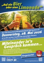 Auf ein Bier oder eine Limo? - gerne mit uns am 28.05.!