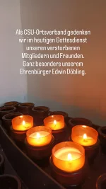 Gedenken an unsere verstorbenen Mitglieder und Freunde
